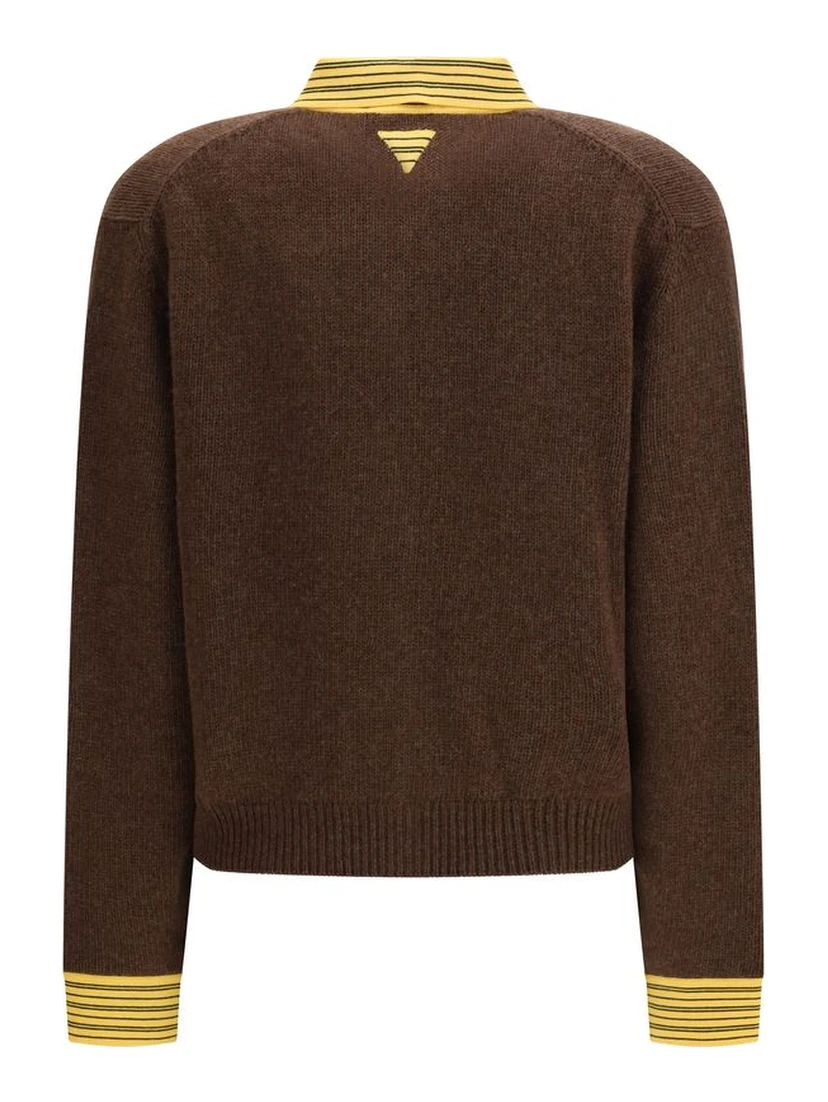 Brown Cashmere Cardigan