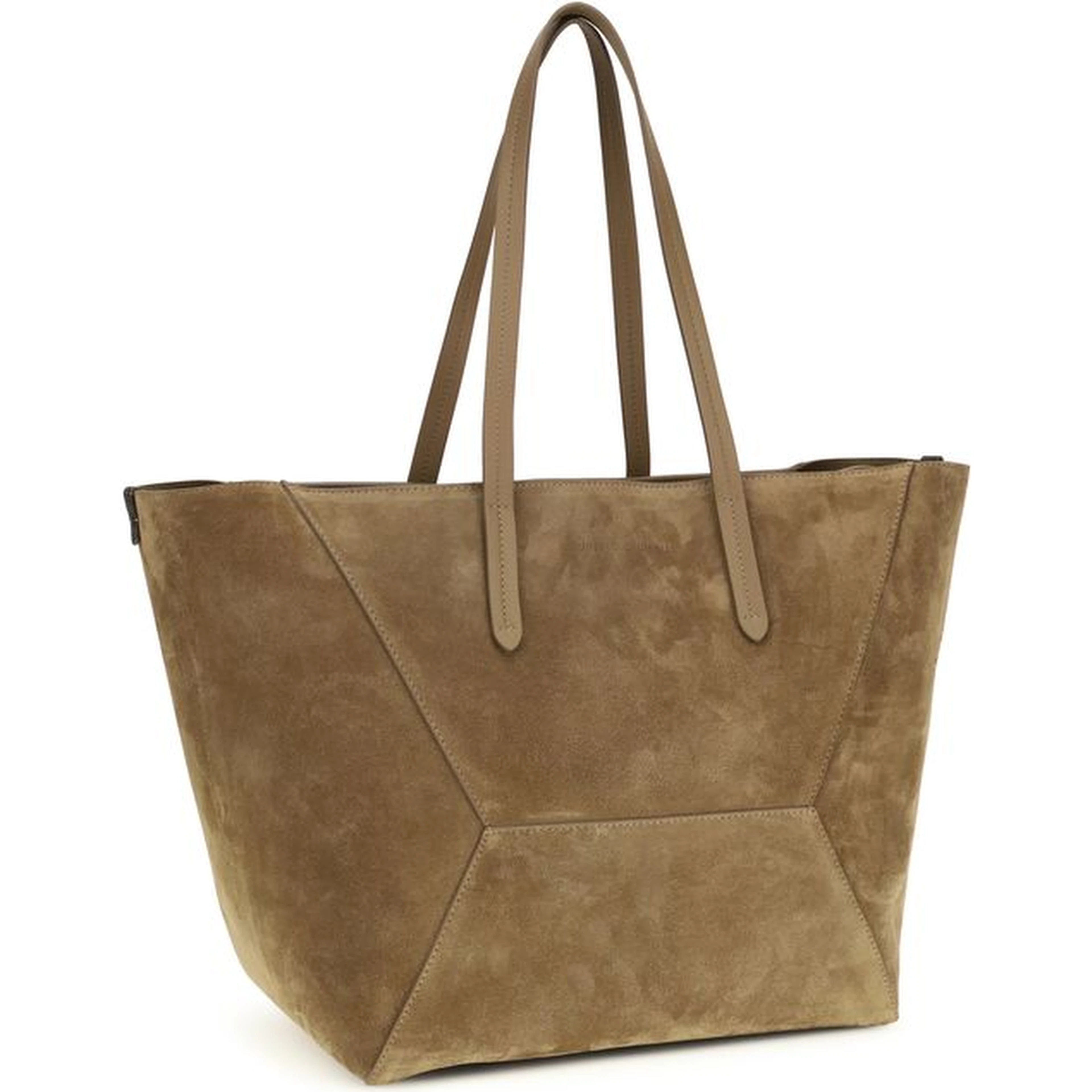 Beige Calf Leather Bos Taurus Shoulder Bag