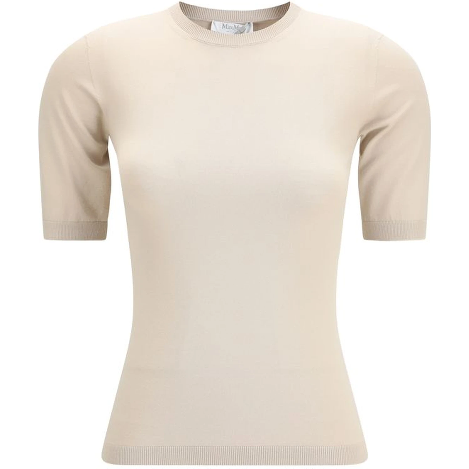 Beige Viscose T-Shirt
