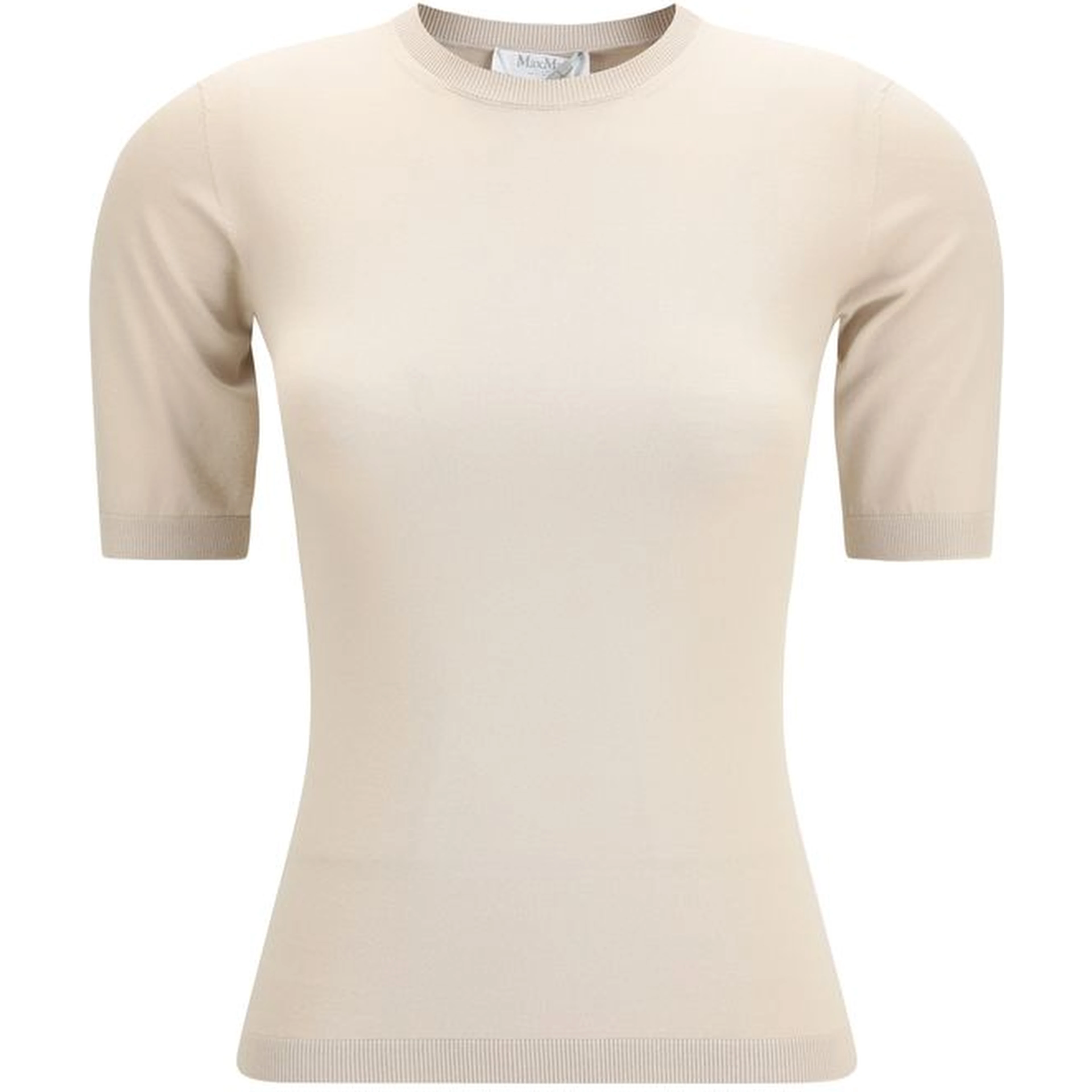Beige Viscose T-Shirt