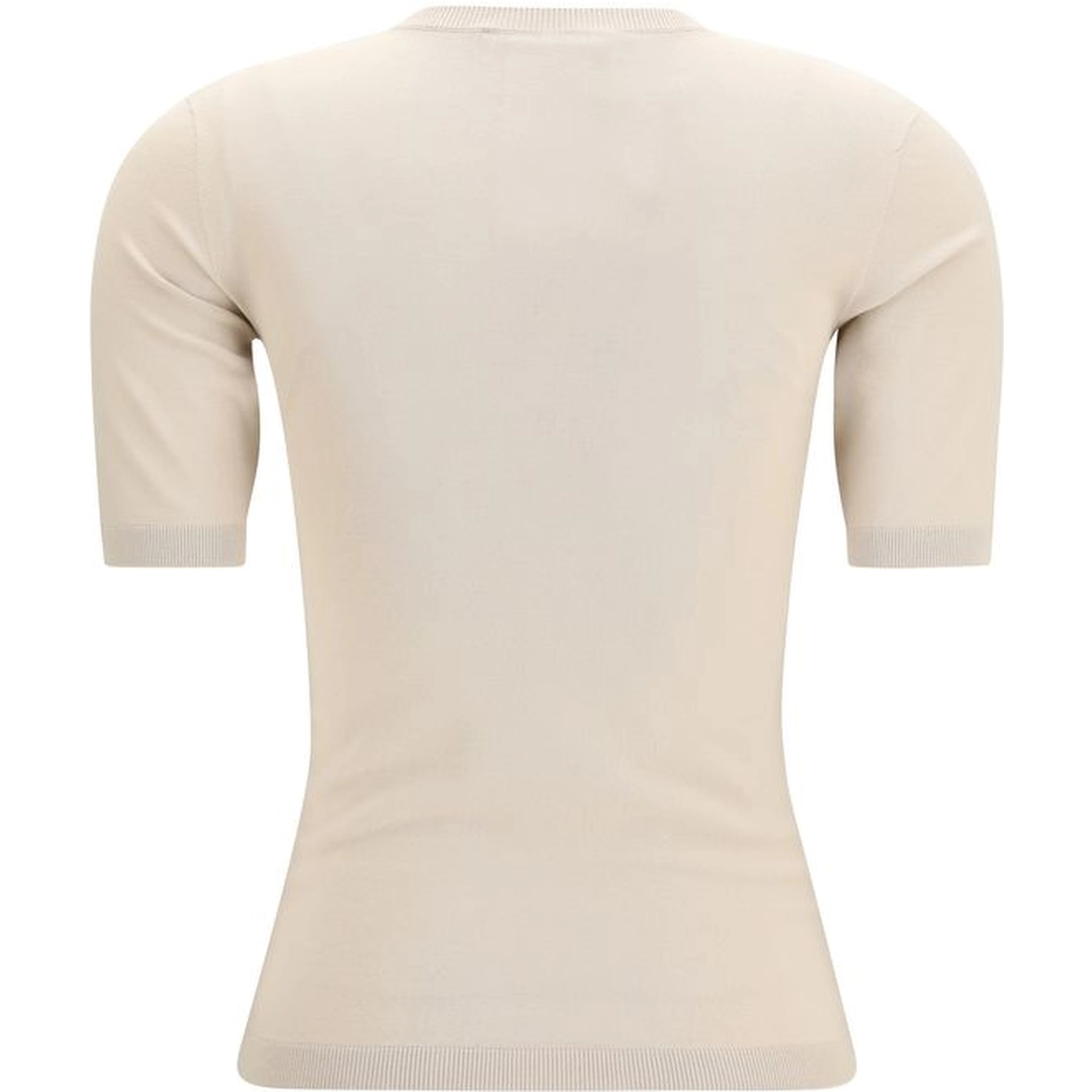 Beige Viscose T-Shirt