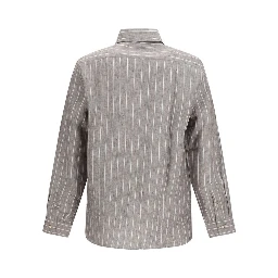 Beige Linen Dress Shirt