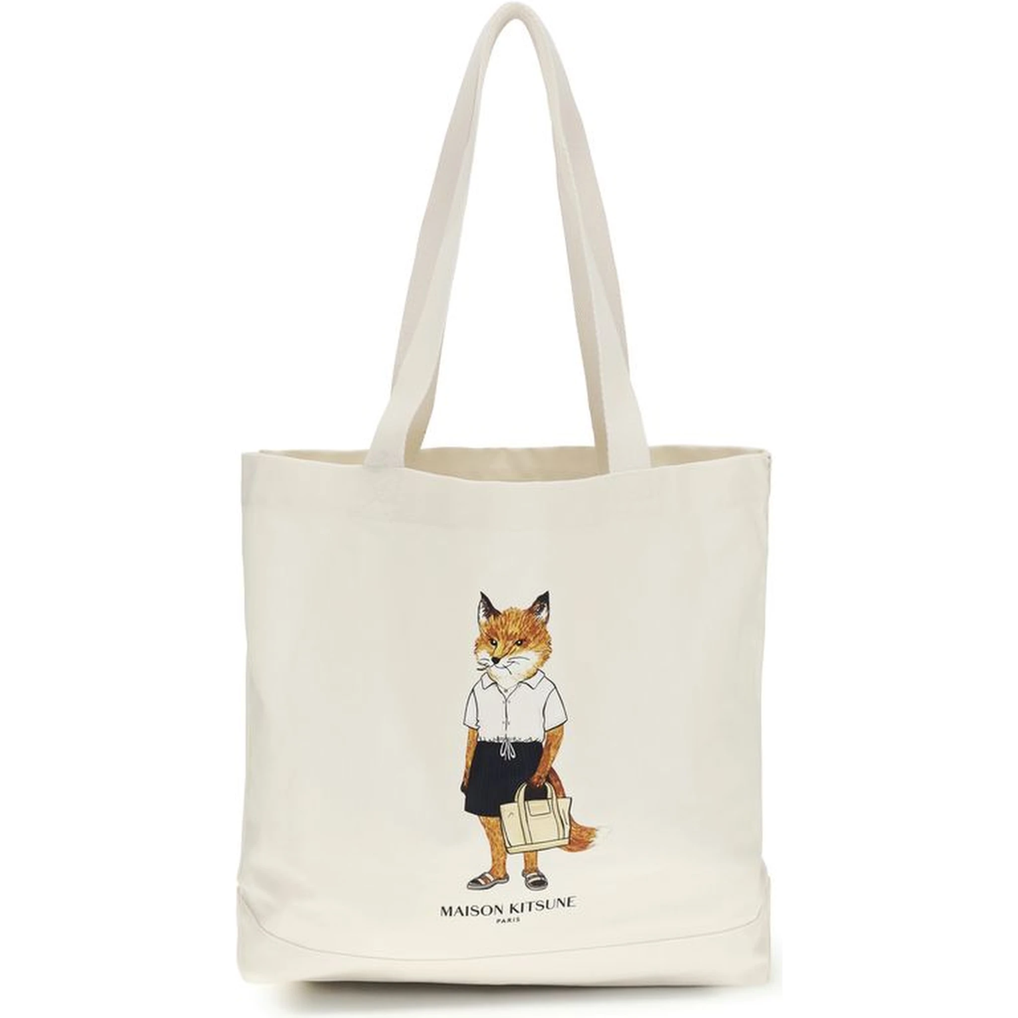 Beige Cotton Handbag