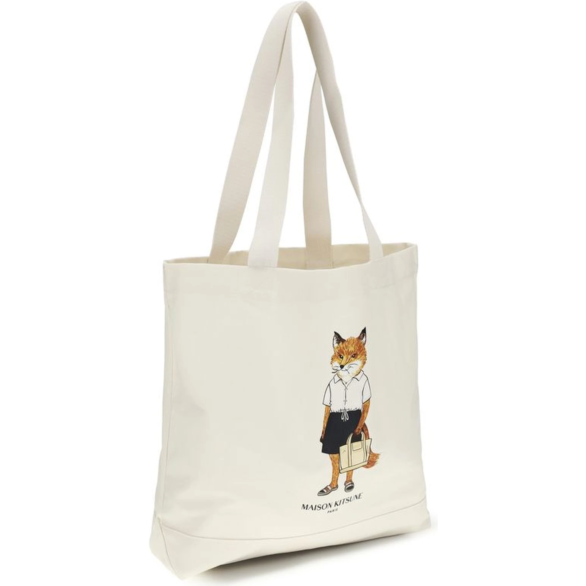 Beige Cotton Handbag
