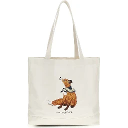 Beige Cotton Handbag