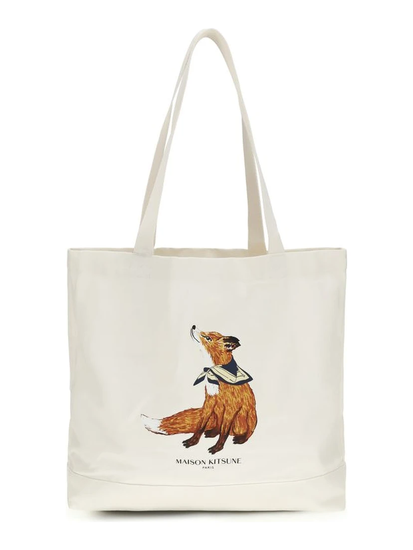 Beige Cotton Handbag