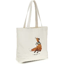 Beige Cotton Handbag