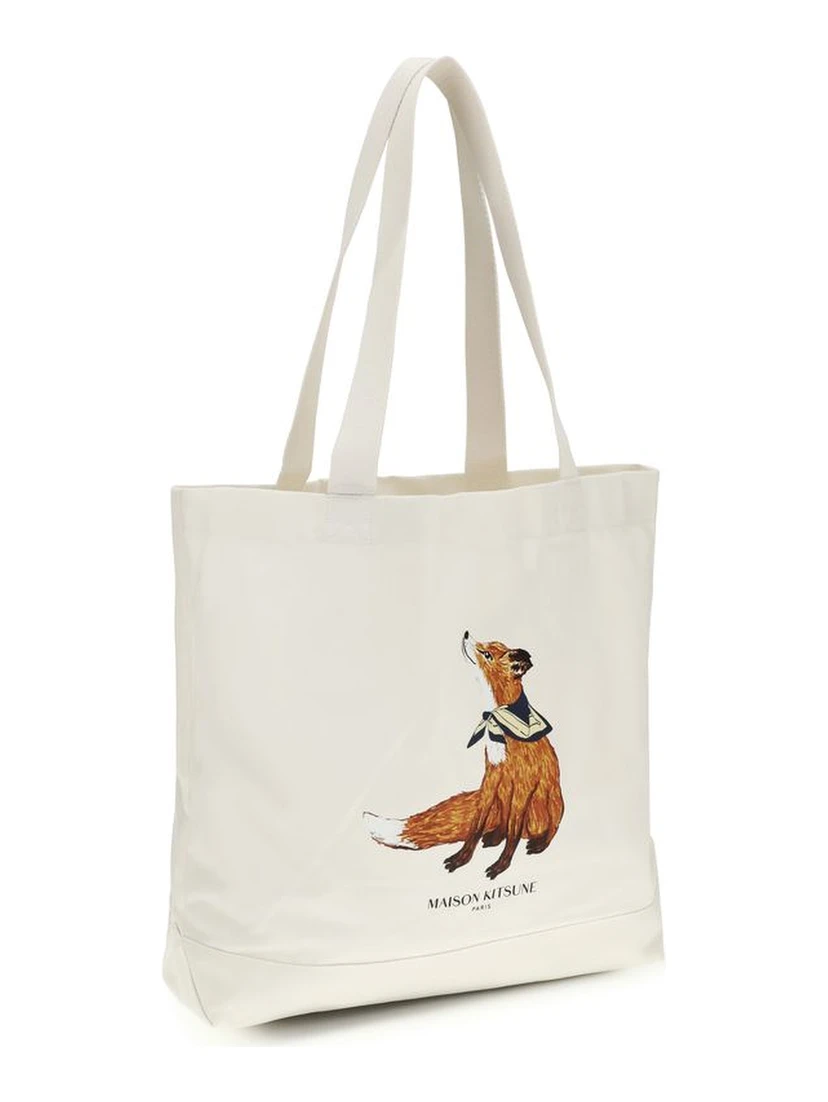 Beige Cotton Handbag