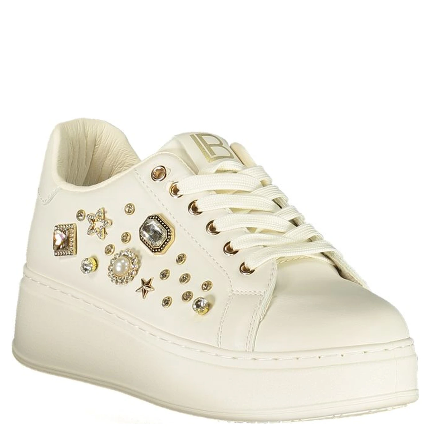 Bianco Polyurethane Women Sneaker