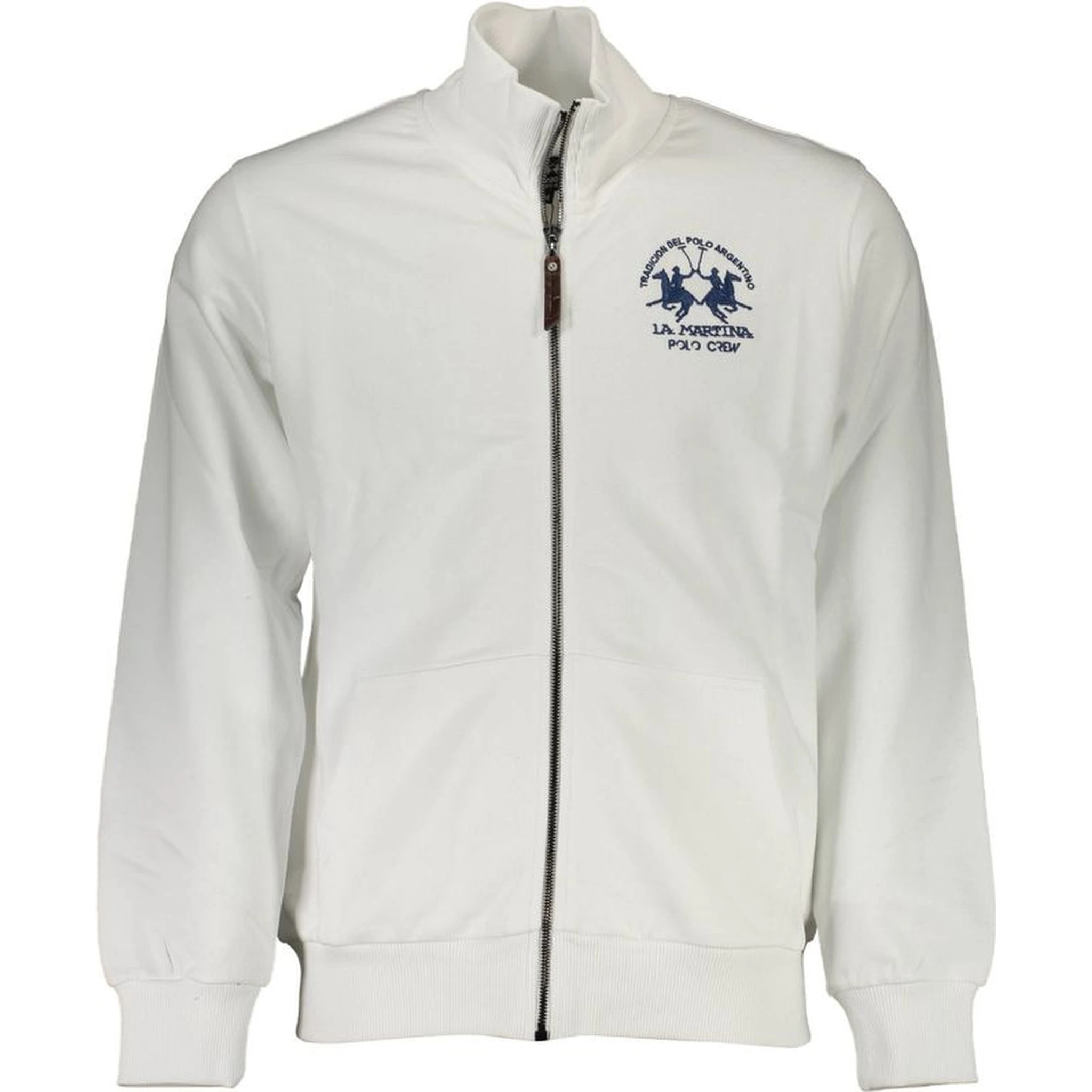 White Cotton Men Sweatshirt