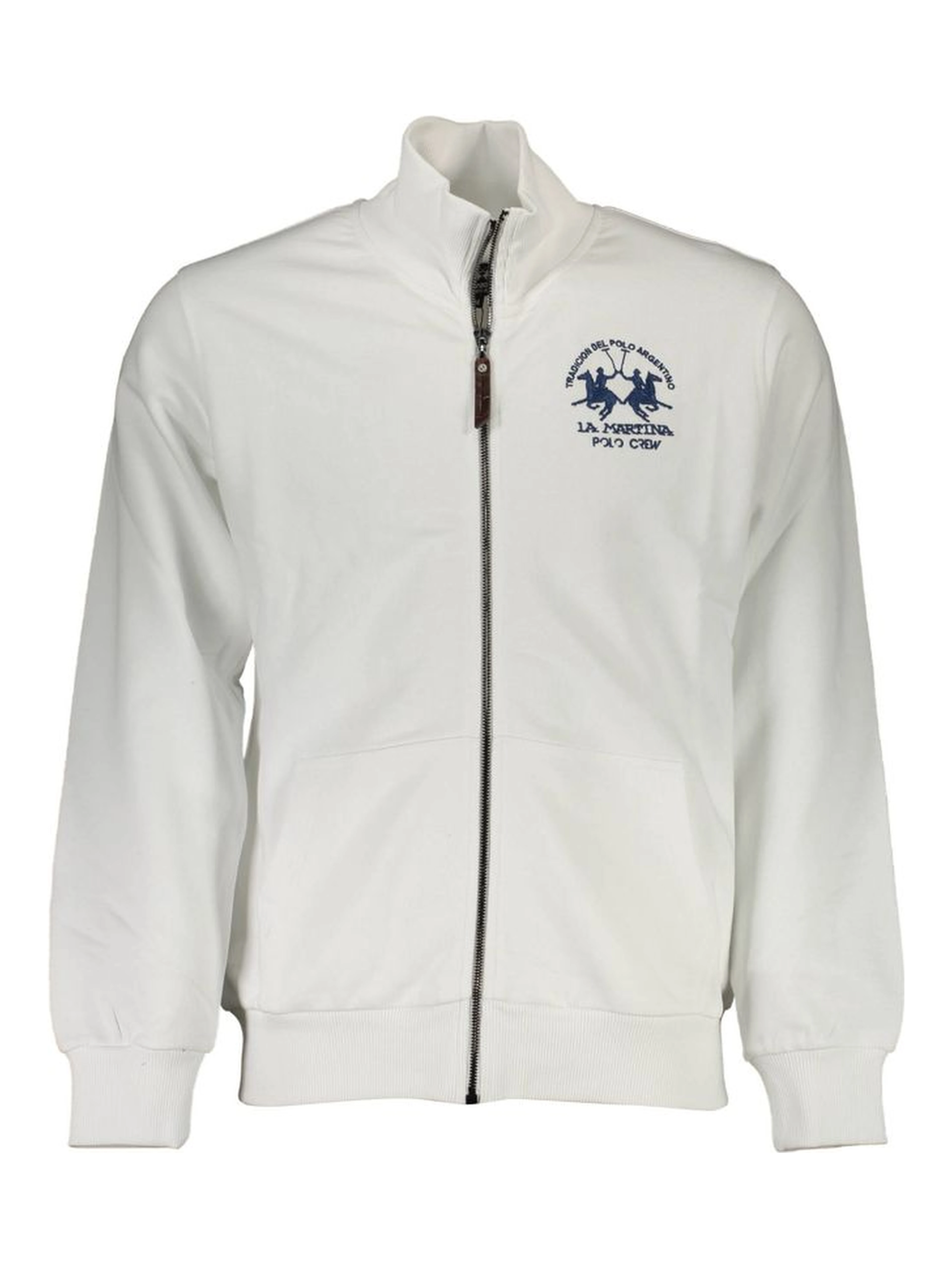 White Cotton Men Sweatshirt