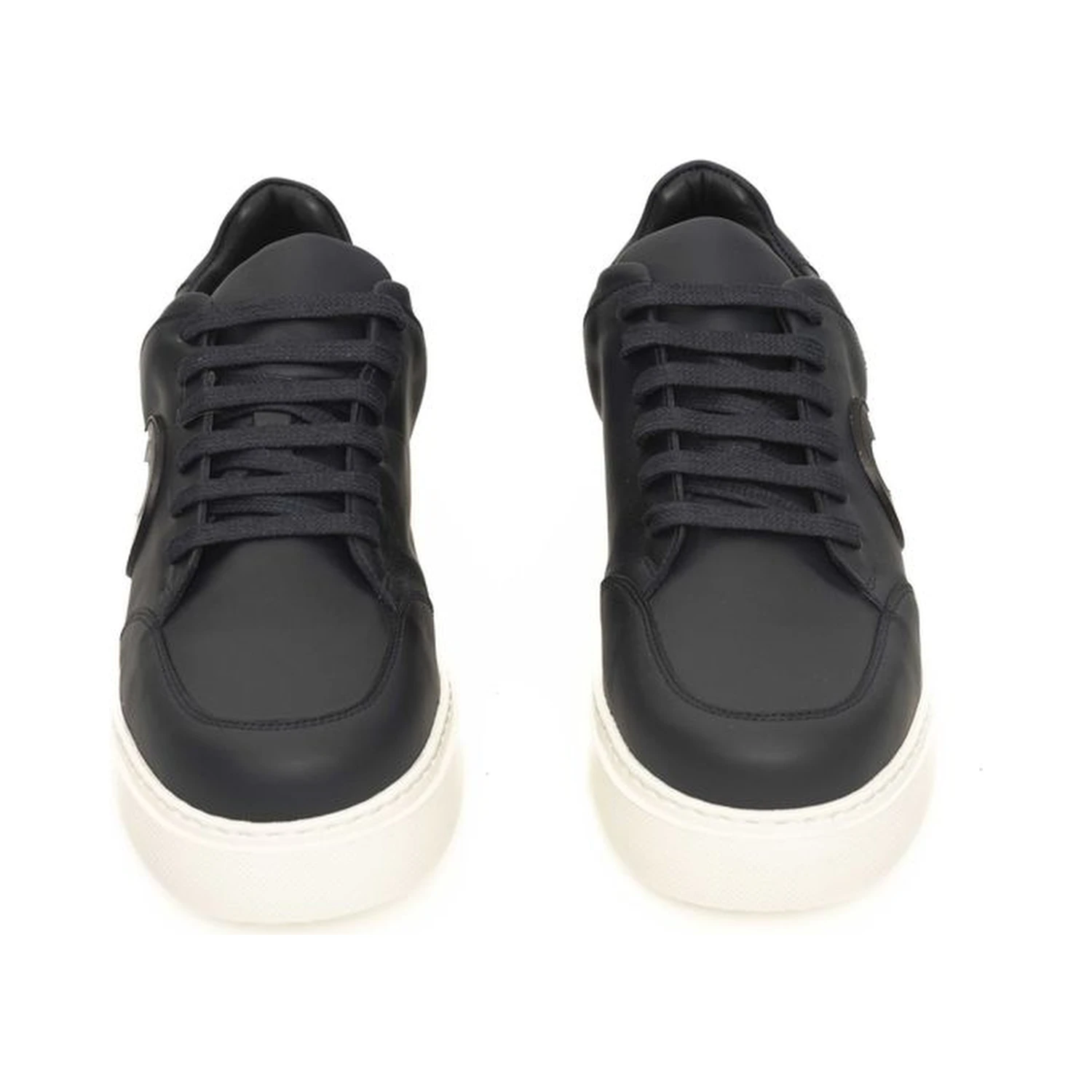 Blue Cowhide Men Sneaker