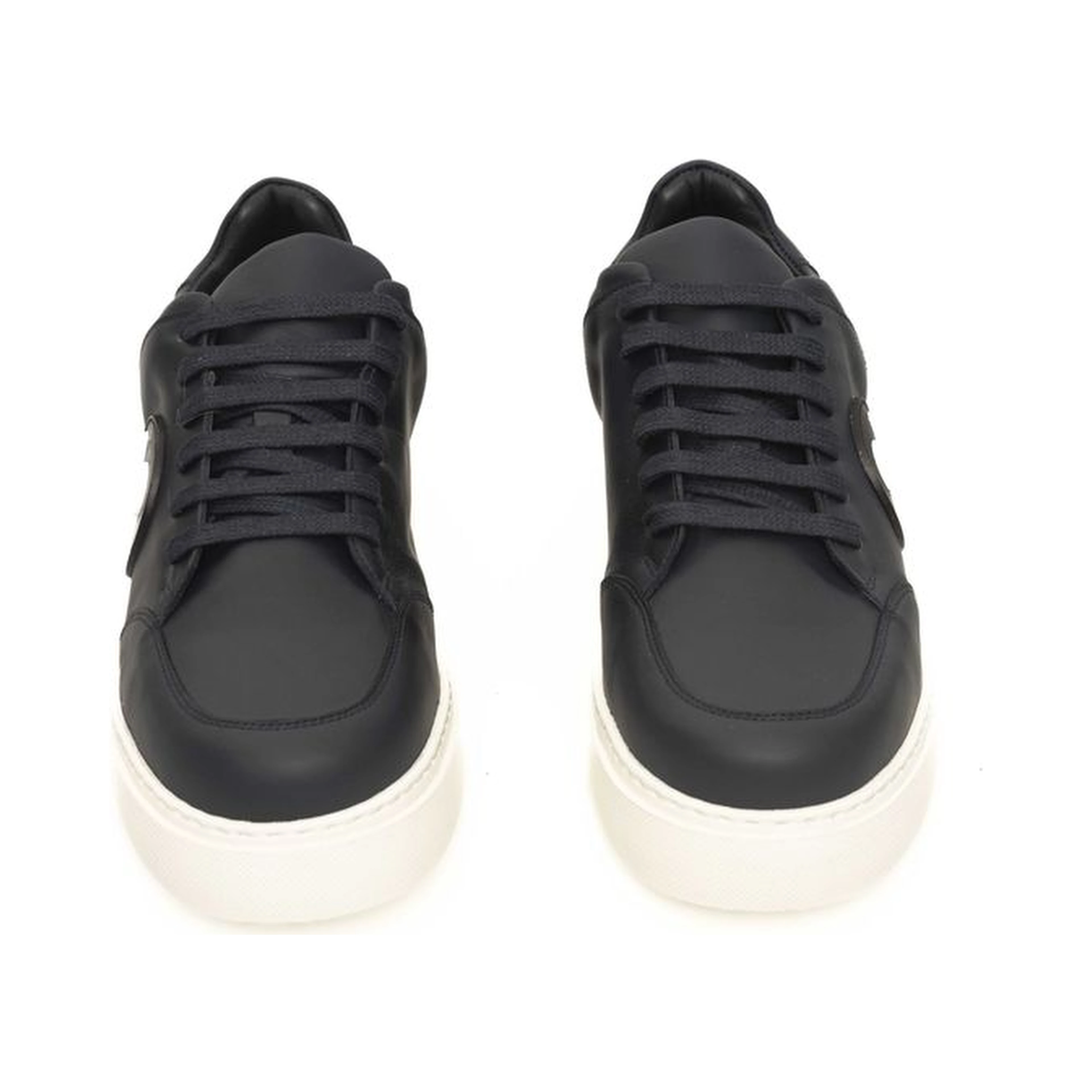 Blue Cowhide Men Sneaker