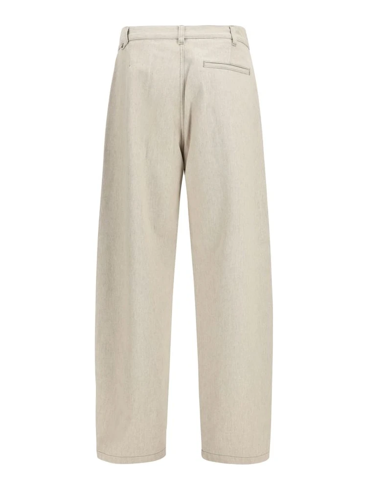 Beige Cotton Casual Pants alternative