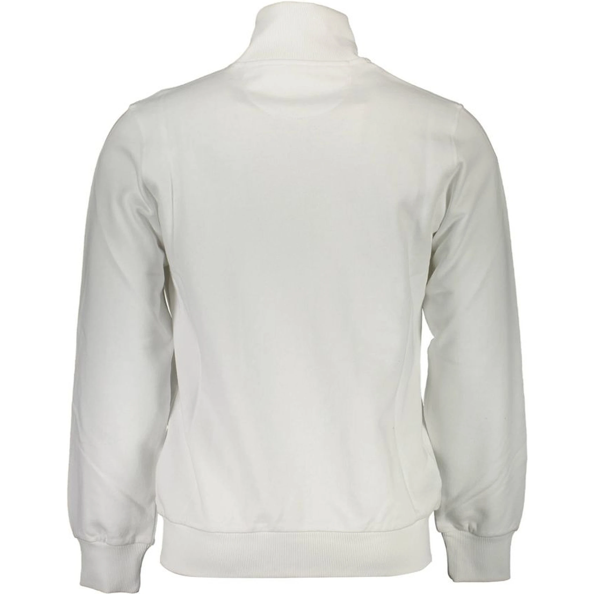 White Cotton Men Sweatshirt