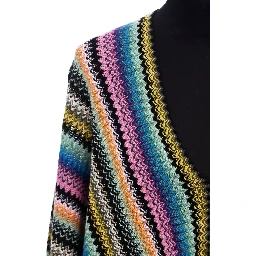 Multicolor Wool Women Poncho