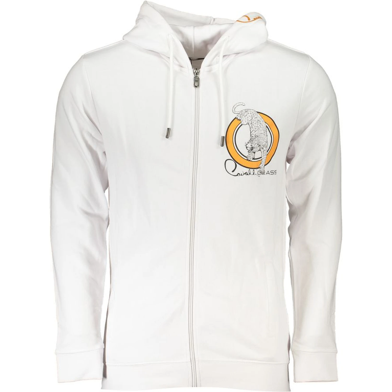 White Cotton Men Sweatshirt