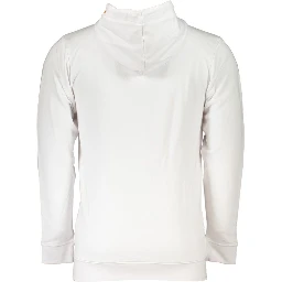 White Cotton Men Sweatshirt
