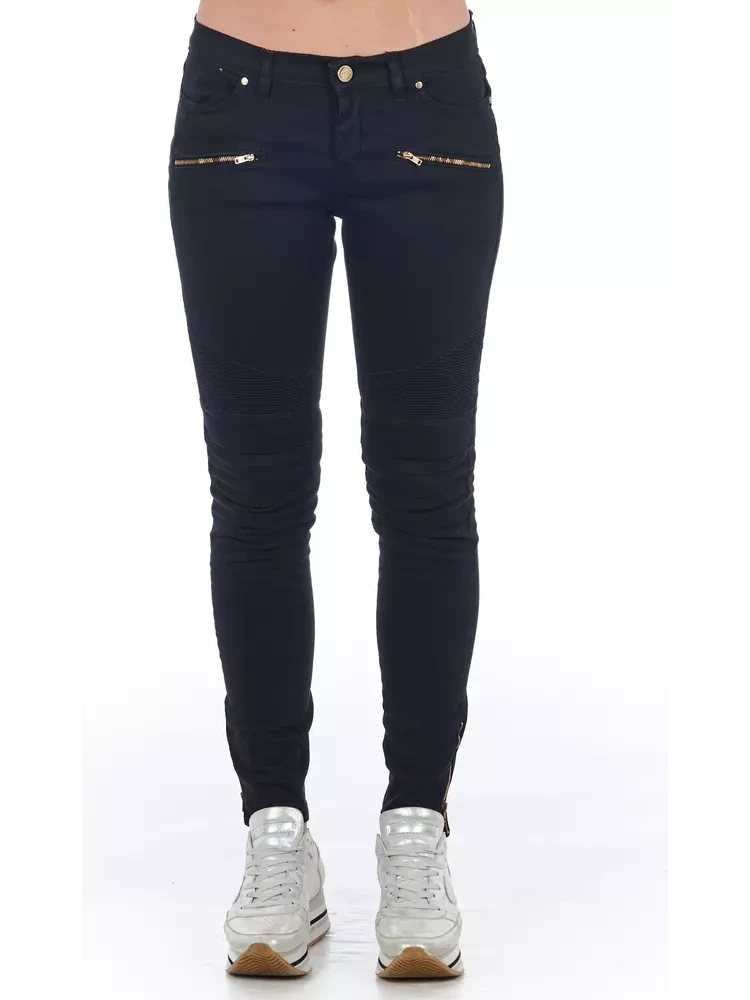 Black Cotton Women Jeans