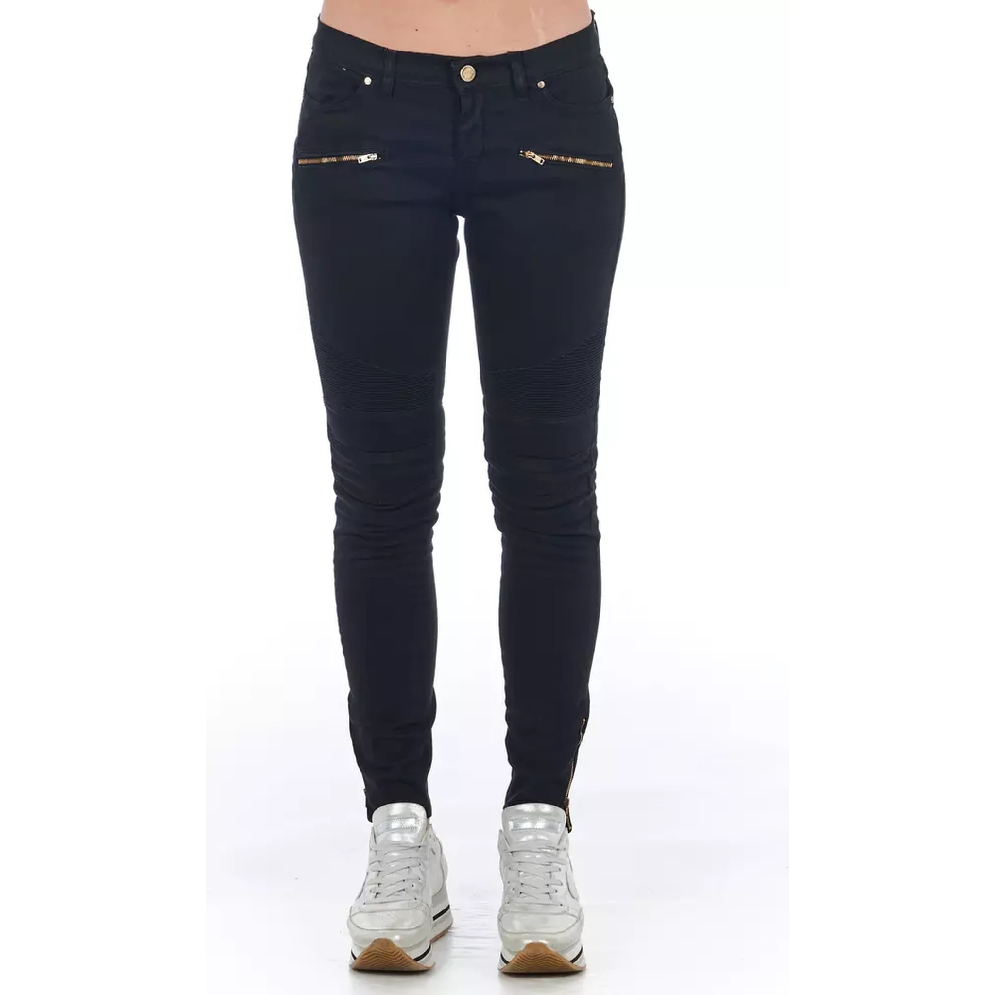 Black Cotton Women Jeans