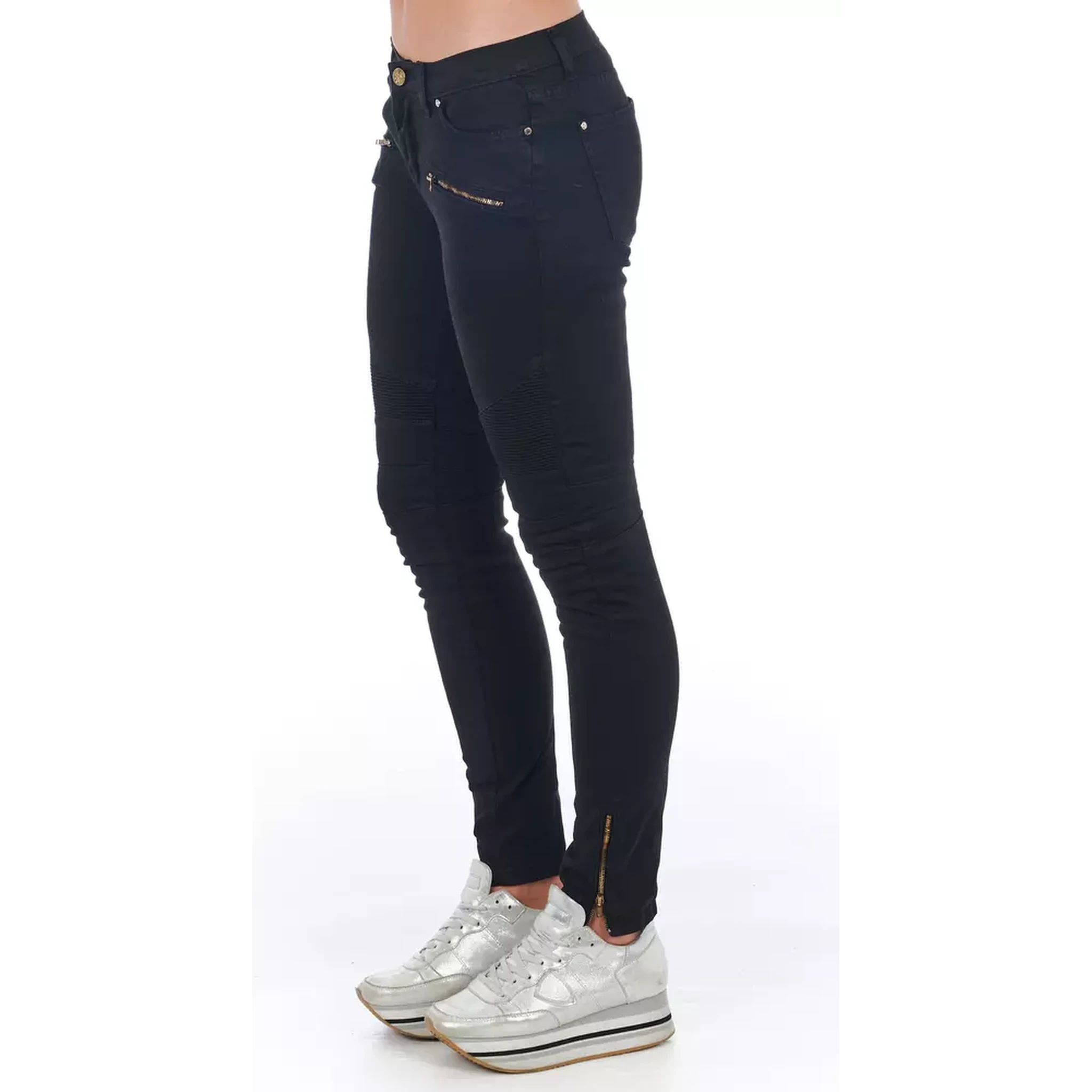 Black Cotton Women Jeans