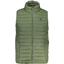 Blue Polyester Men's Vest