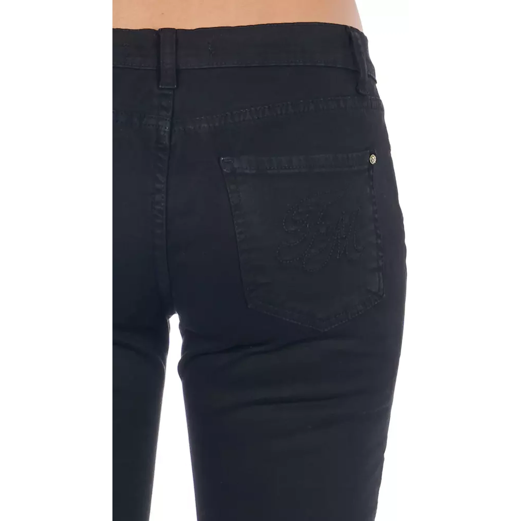 Black Cotton Women Jeans