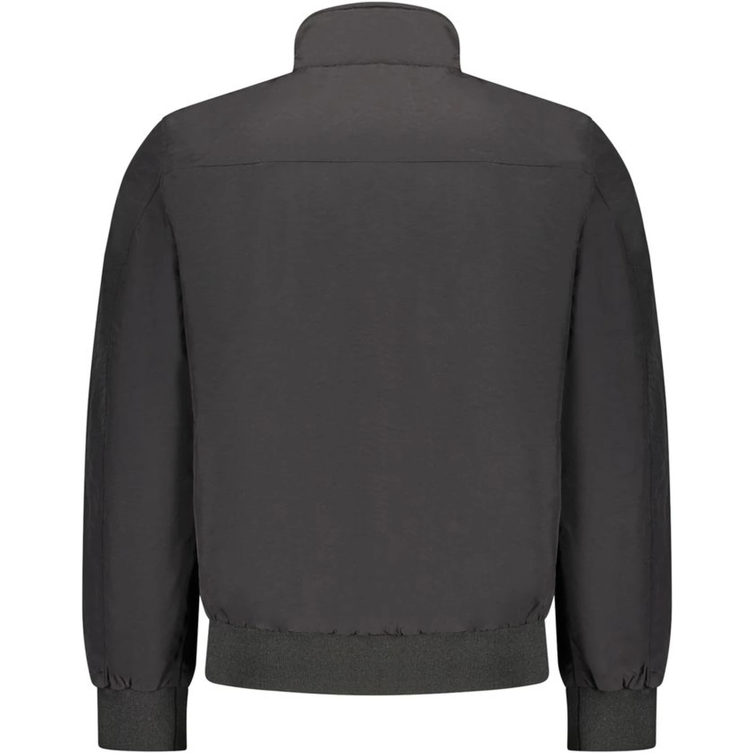 Black Polyester Bomber