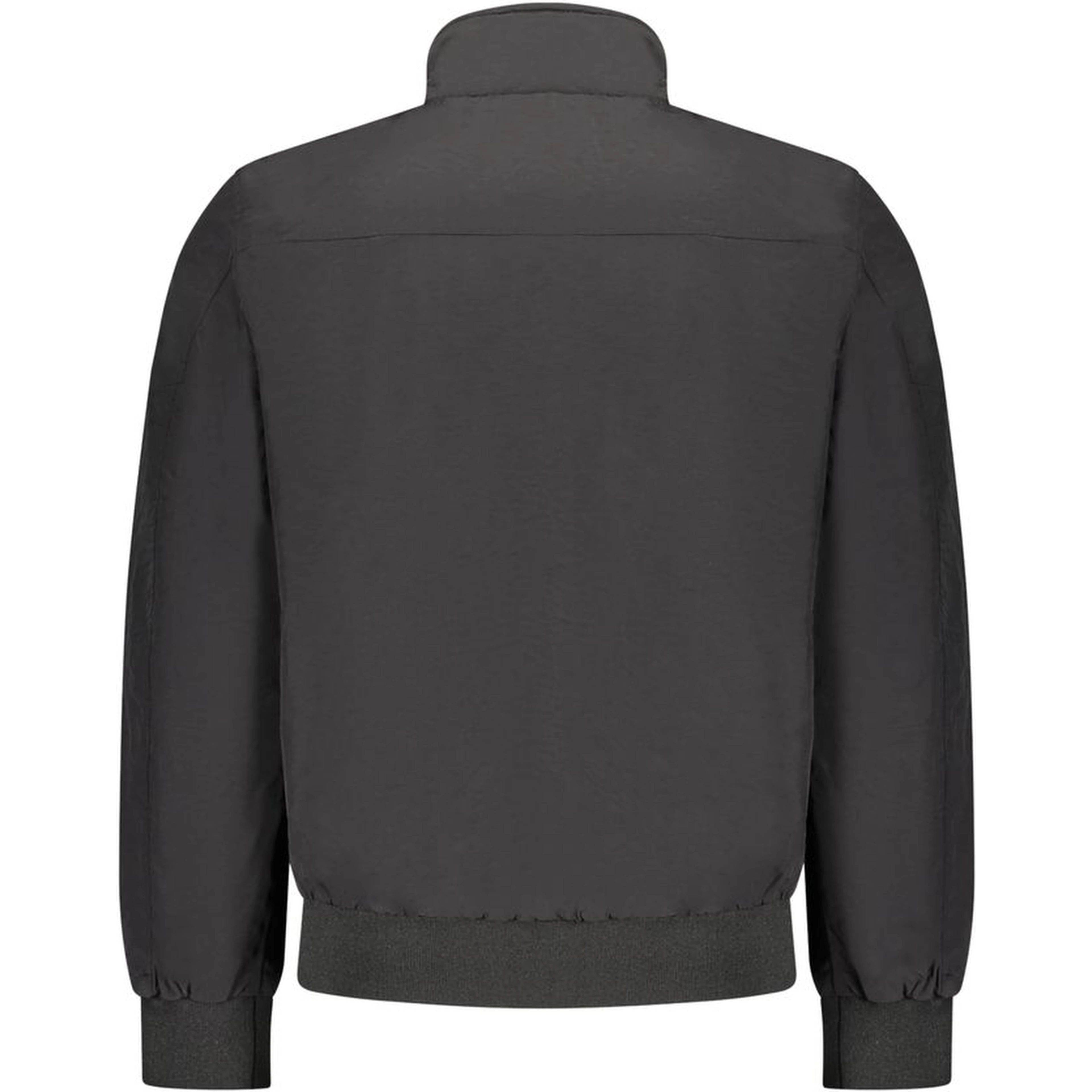 Black Polyester Bomber