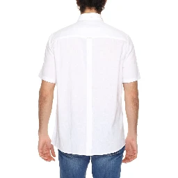 White Linen Shortsleeve Shirt