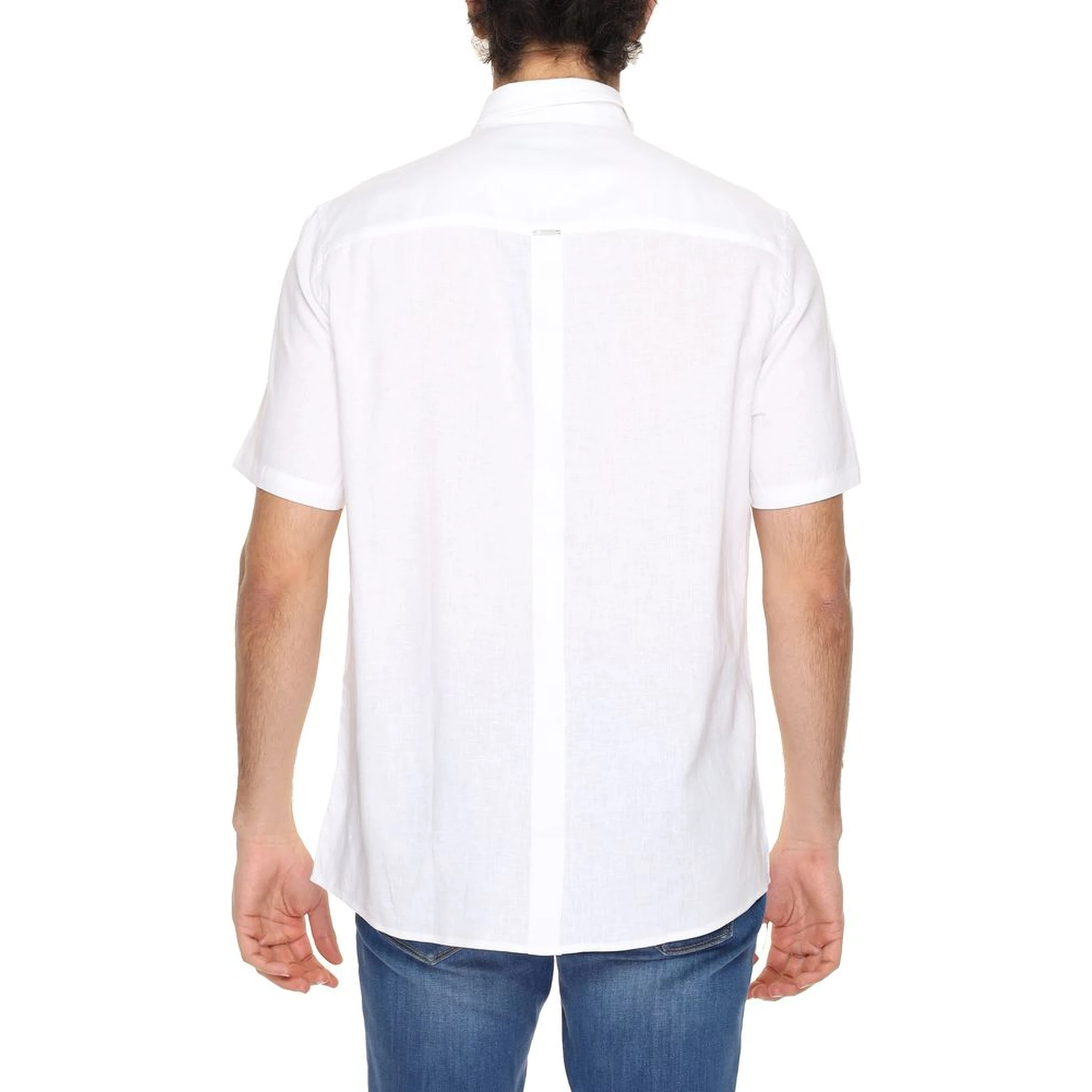 White Linen Shortsleeve Shirt