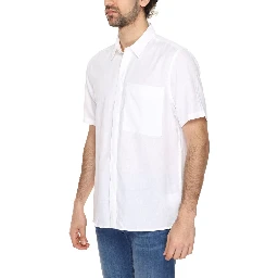White Linen Shortsleeve Shirt