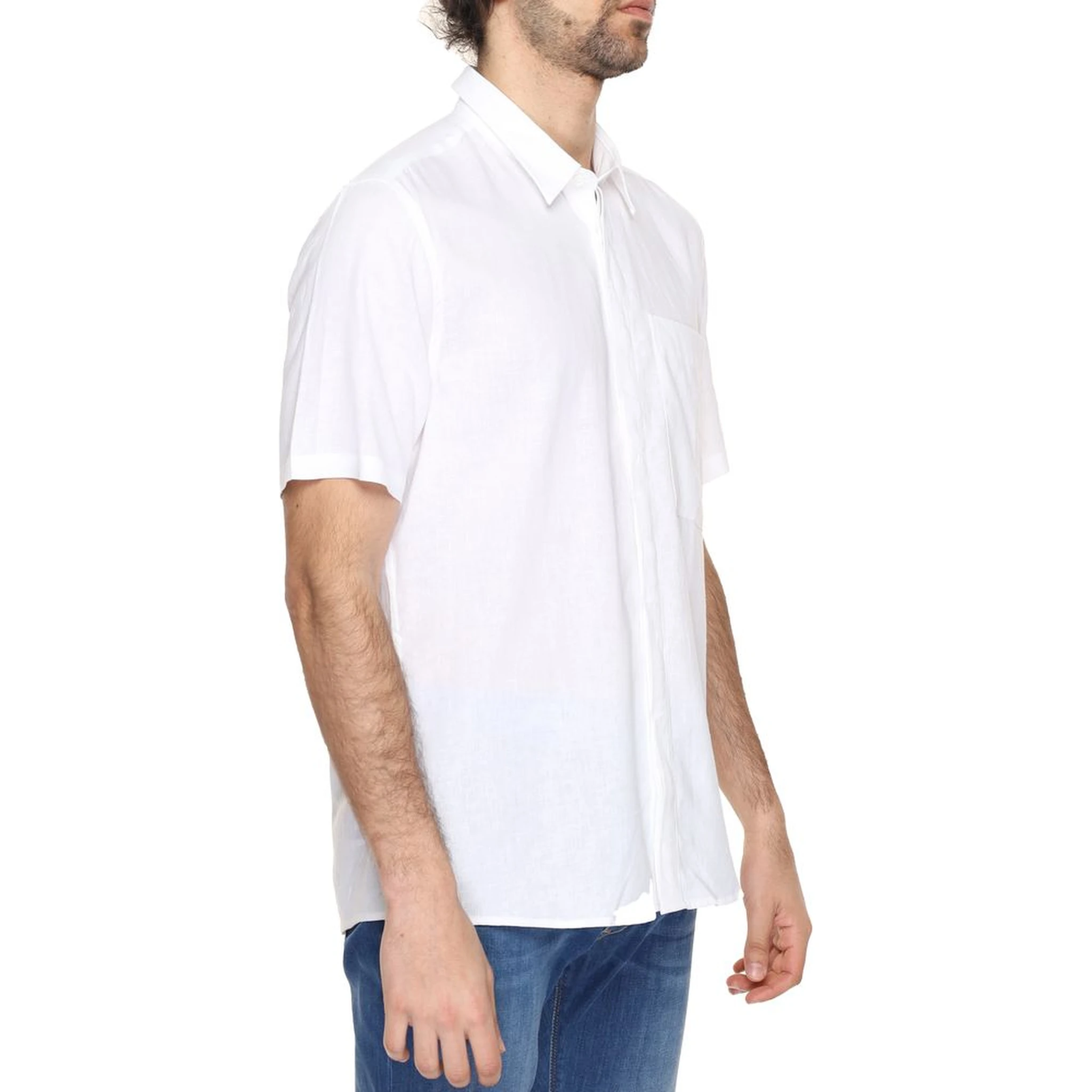 White Linen Shortsleeve Shirt