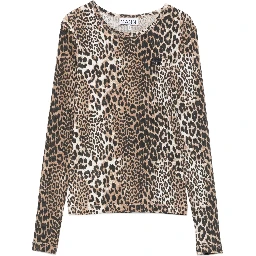 GANNI T-shirts and Polos Brown