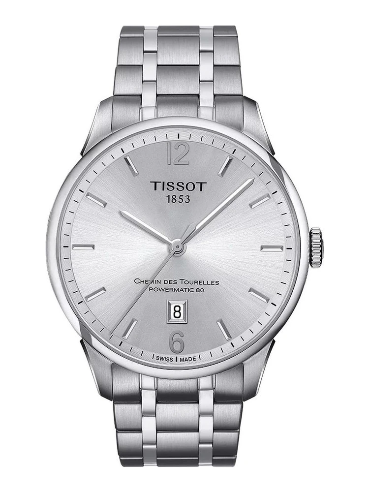 Gray Stainless Steel Dress Watch