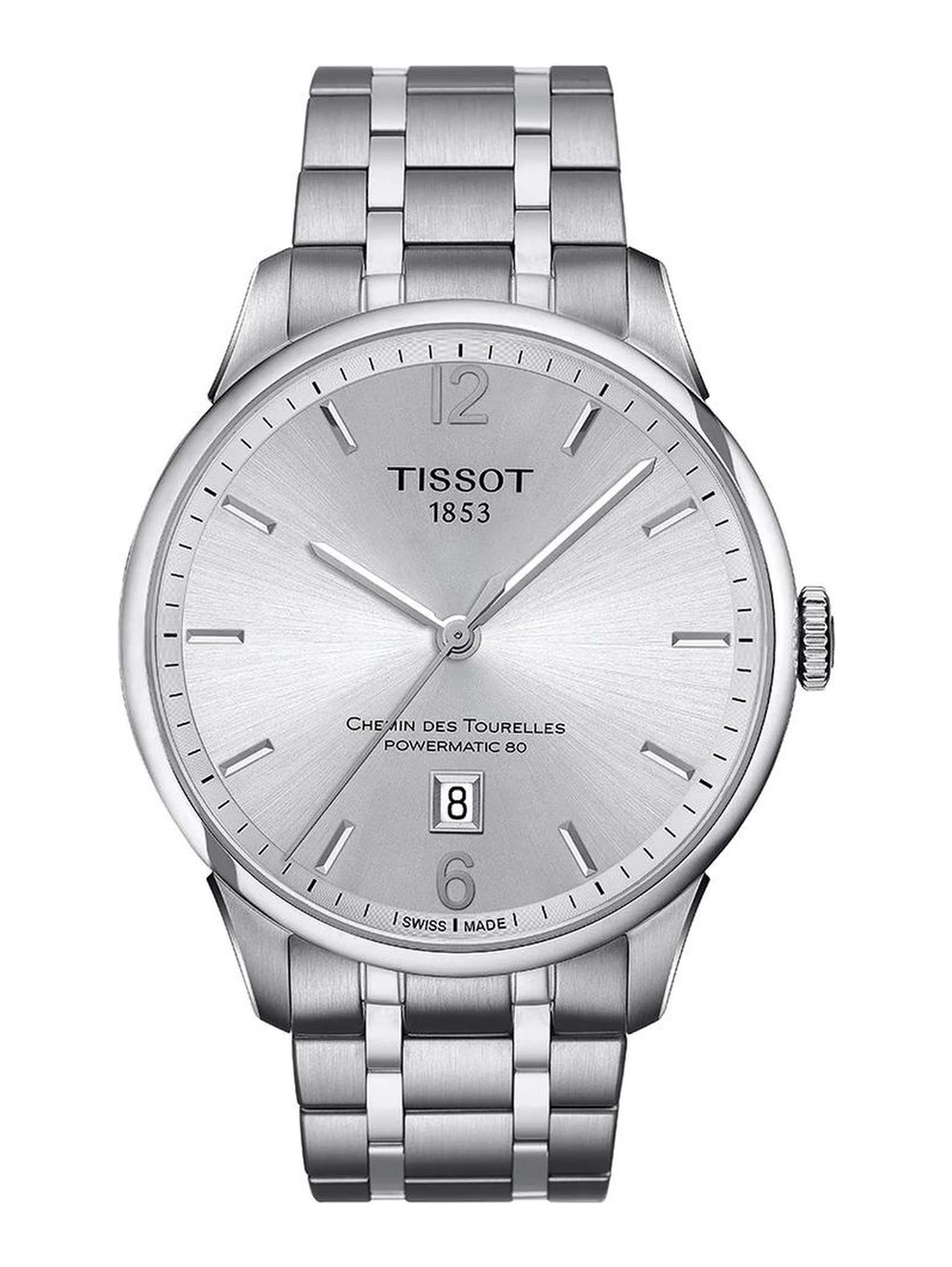 Gray Stainless Steel Dress Watch