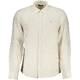 Beige Linen Men's Shirt