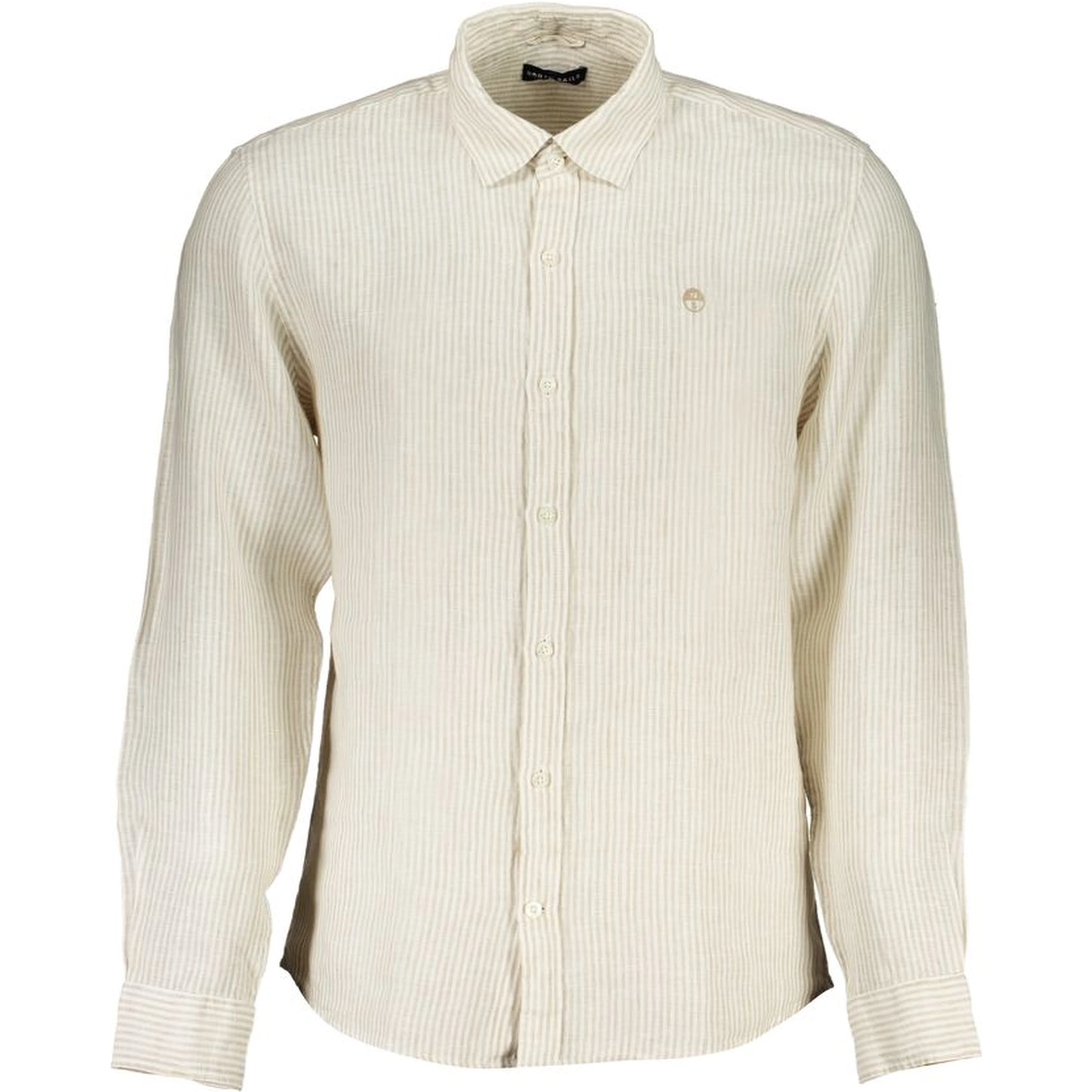Beige Linen Men's Shirt
