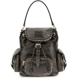 Brown Calf Leather Bos Taurus Backpack