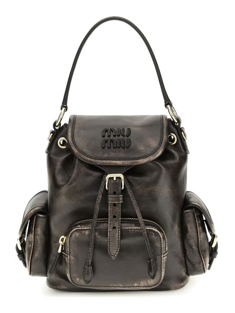 Brown Calf Leather Bos Taurus Backpack
