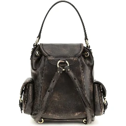 Brown Calf Leather Bos Taurus Backpack