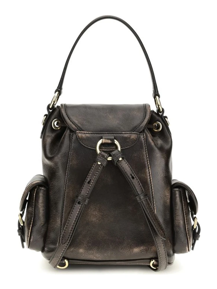 Brown Calf Leather Bos Taurus Backpack alternative