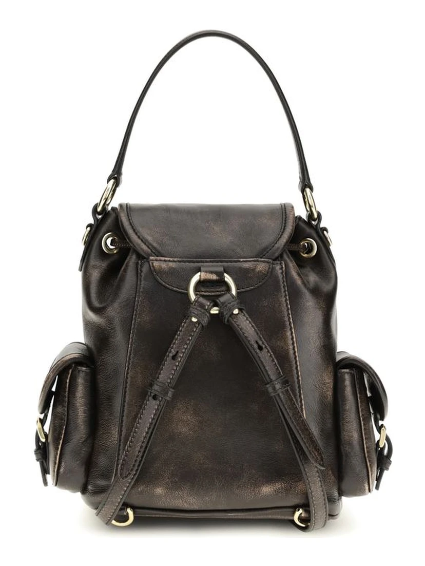 Brown Calf Leather Bos Taurus Backpack