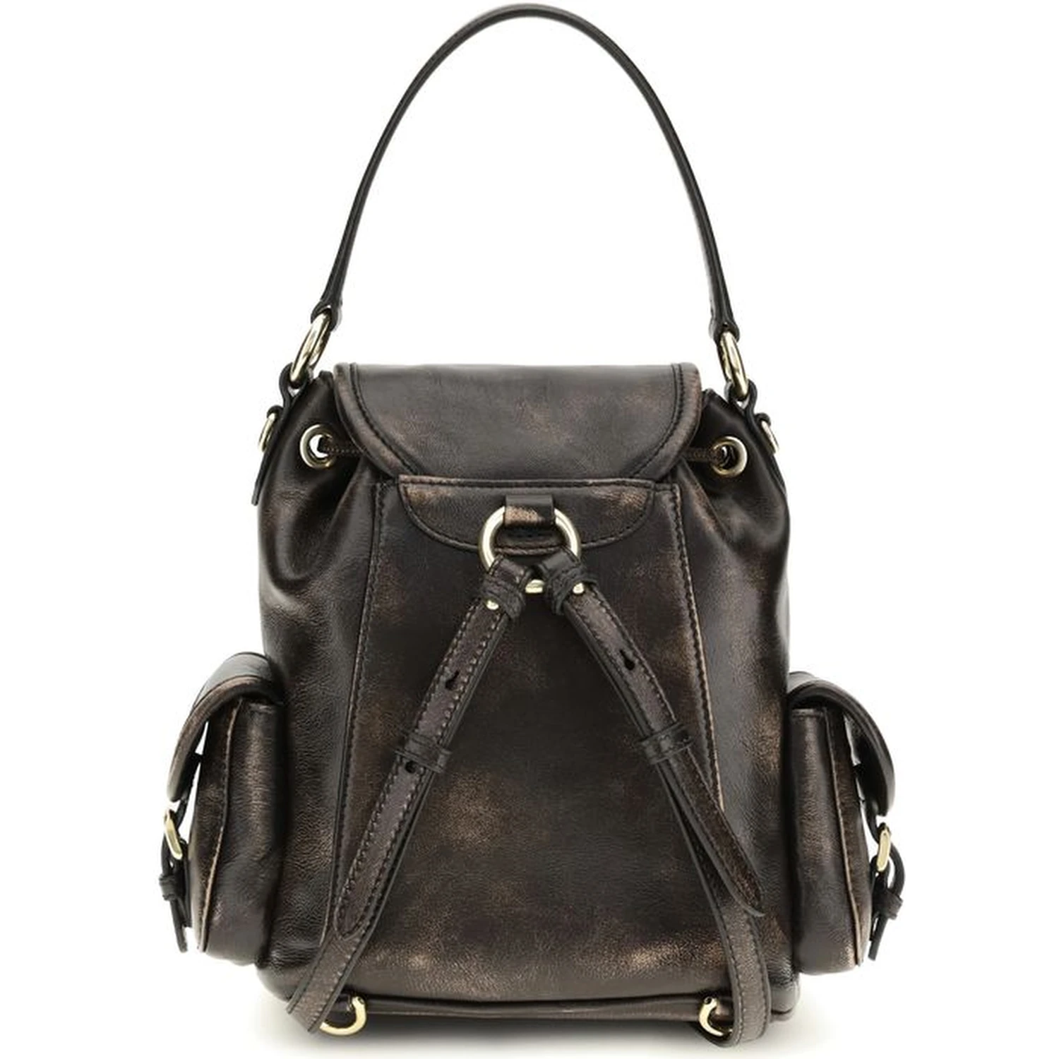 Brown Calf Leather Bos Taurus Backpack