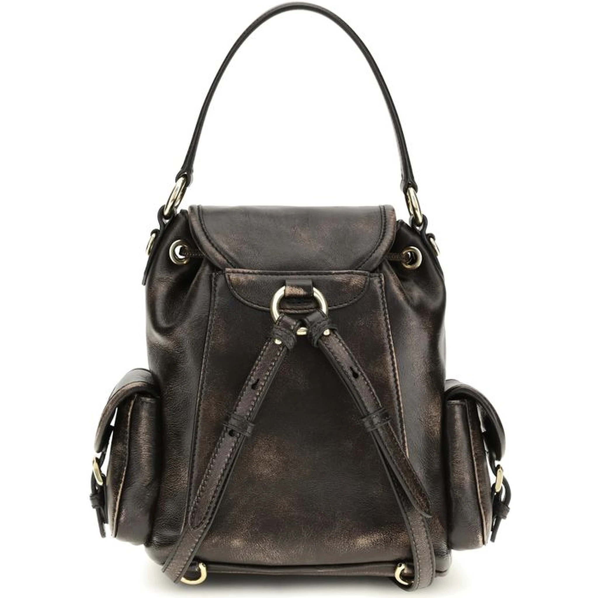 Brown Calf Leather Bos Taurus Backpack