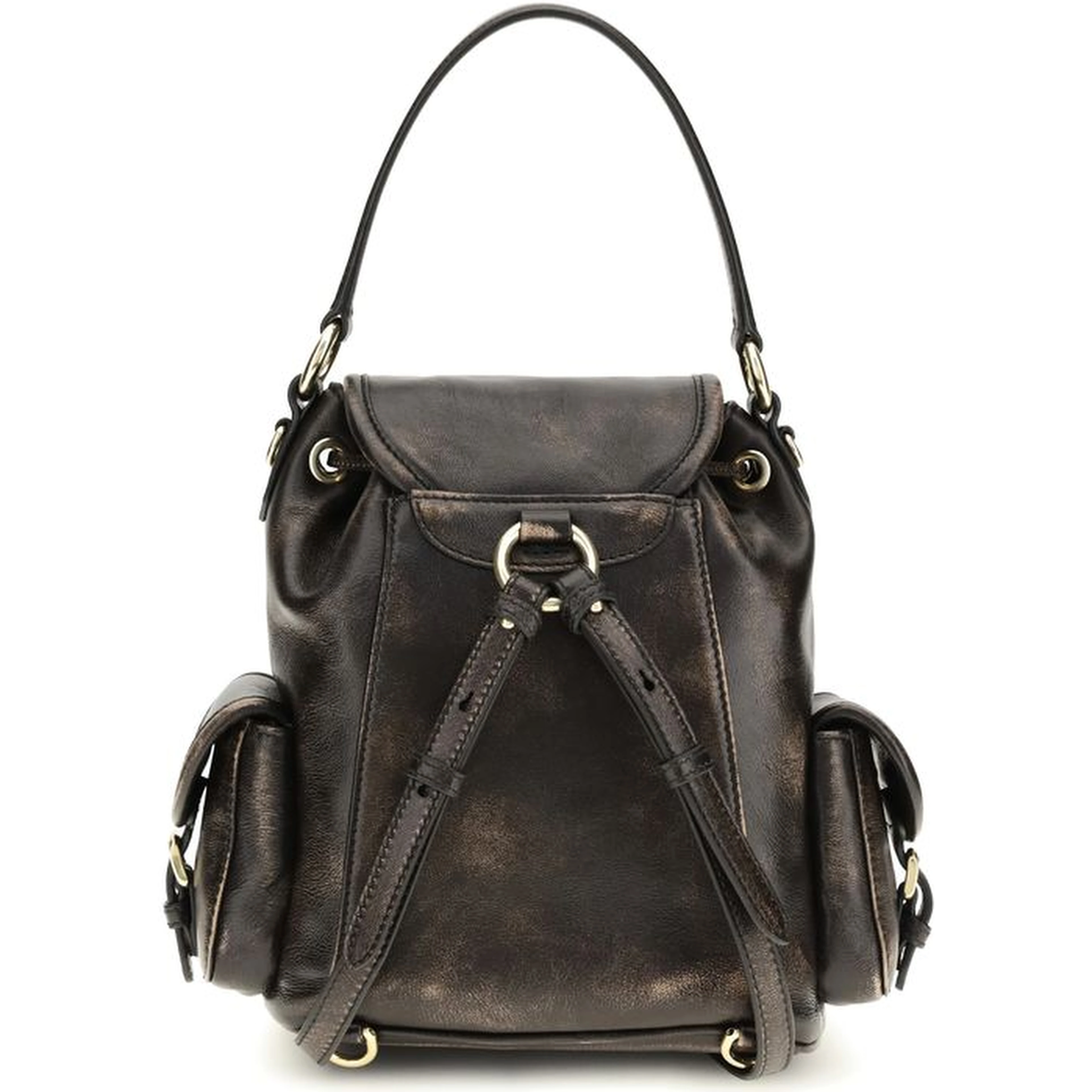 Brown Calf Leather Bos Taurus Backpack