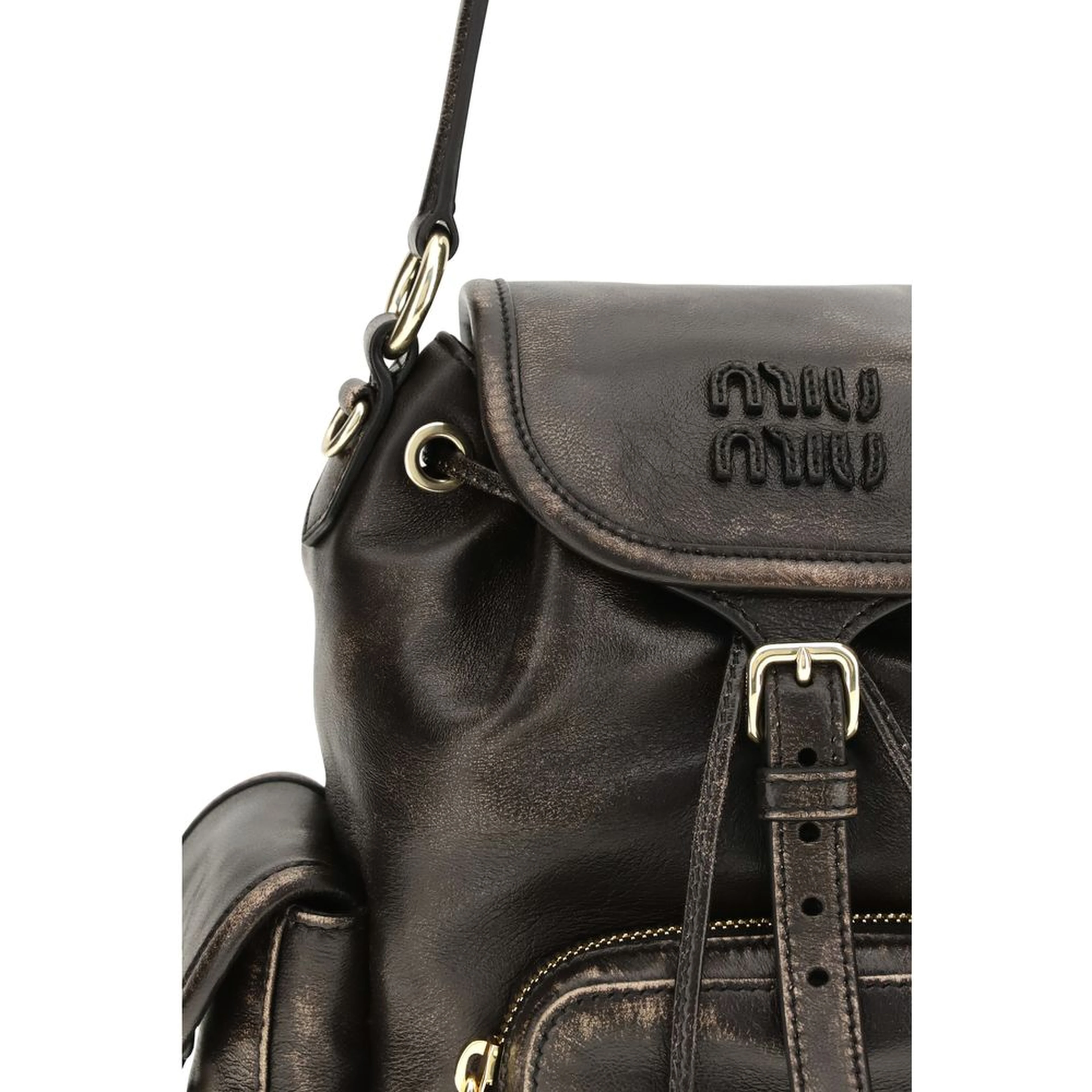 Brown Calf Leather Bos Taurus Backpack
