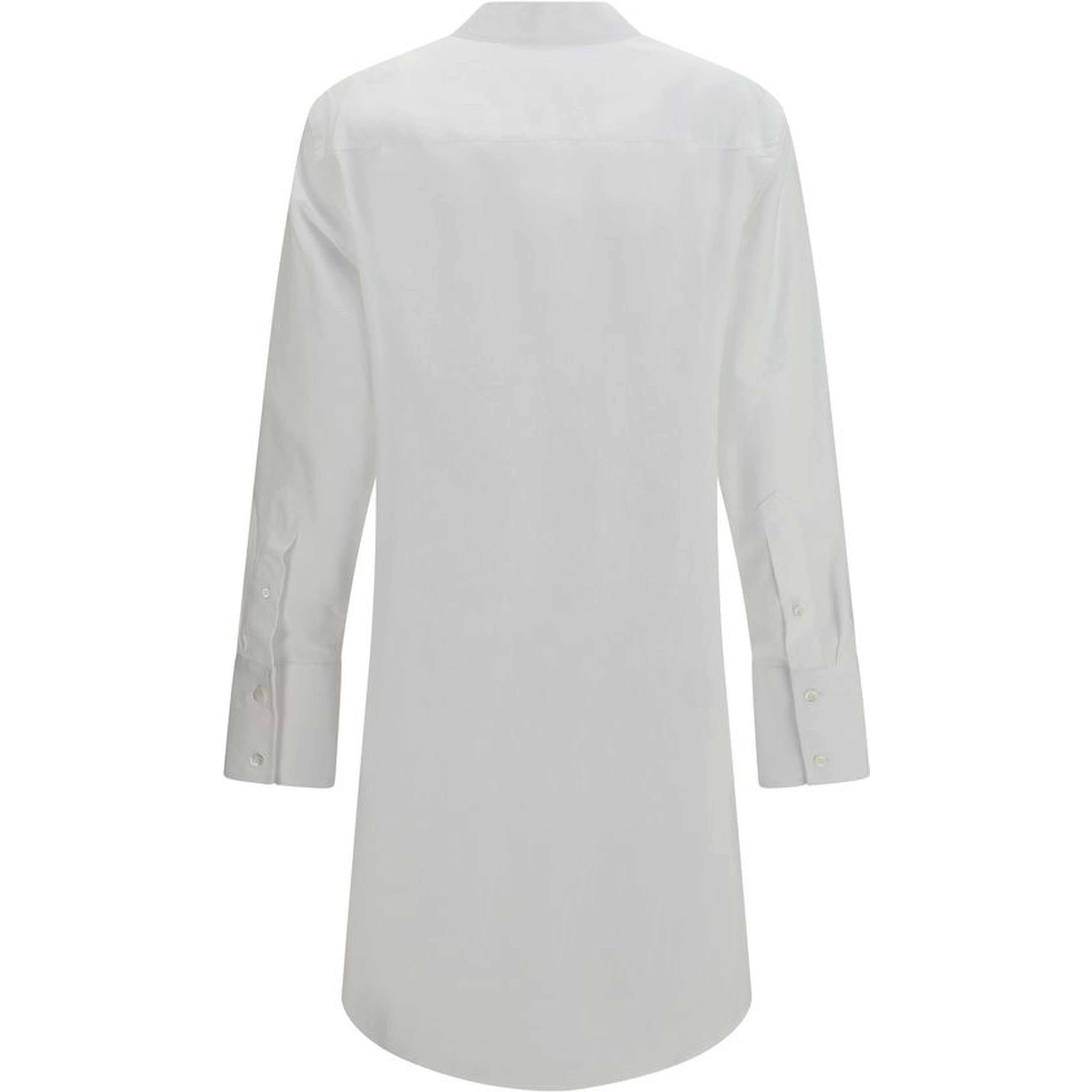 White Cotton Casual Dress