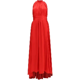 Multicolor Polyester Long Dress