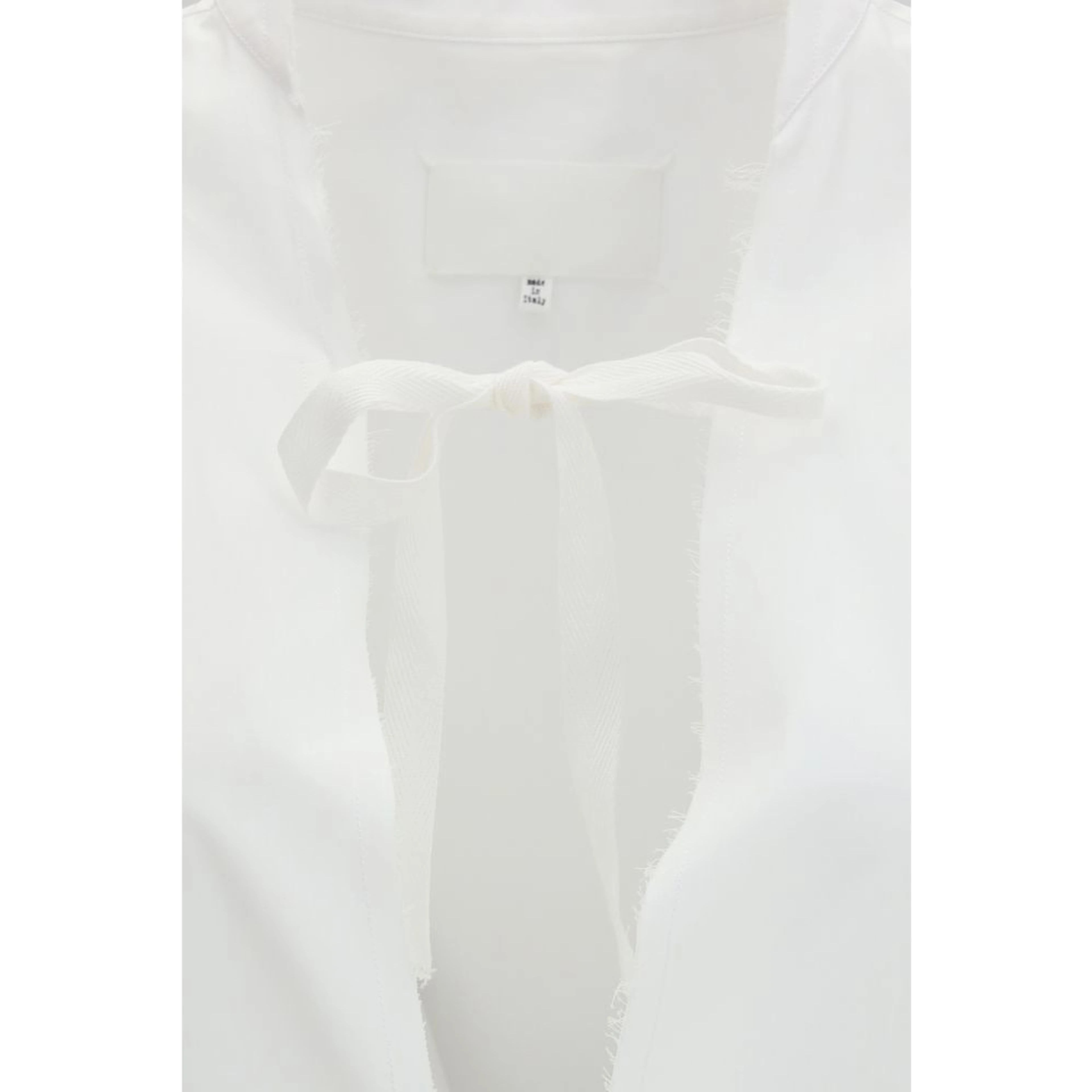 White Cotton Casual Dress
